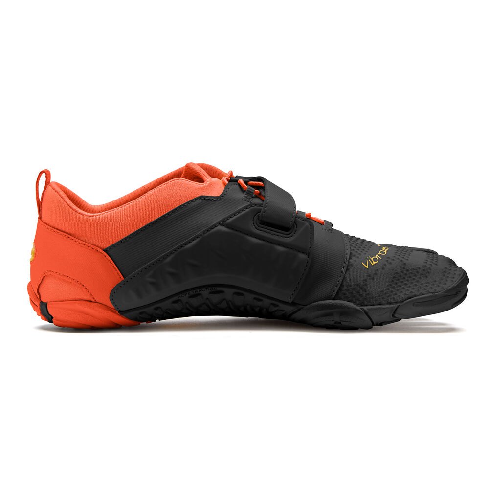 Vibram Five Fingers Mens V-Train 2.0 - Hiking Shoes Black/Orange - CPE497251